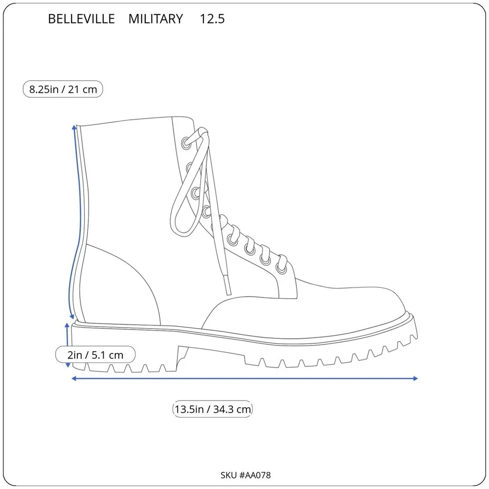 Men's Belleville USA Combat Boots 12.5R AFTW Temperate Weather NWOT Retail Pulls